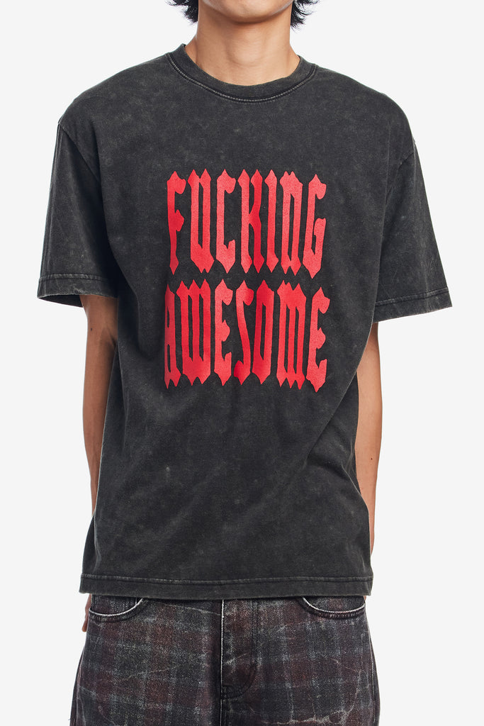 BLACK LETTERS TEE - WORKSOUT WORLDWIDE