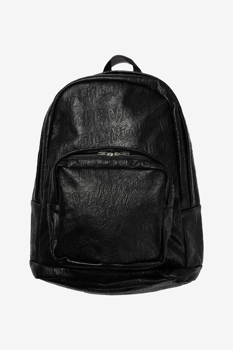 FAUX LEATHER AOP BACK PACK
