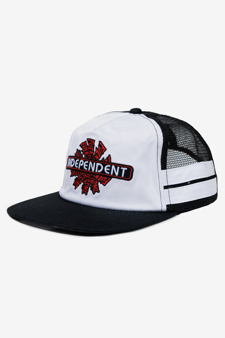 FA X INDEPENDENT SPIRAL LOGO TRUCKER