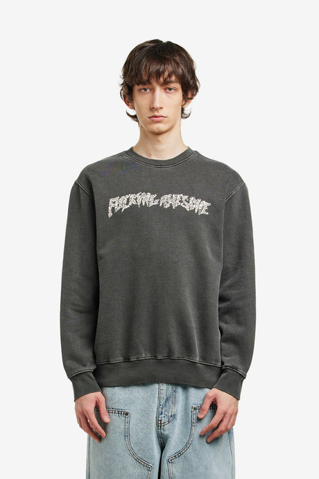GARMENT DYEING STAMP LOGO CREWNECK