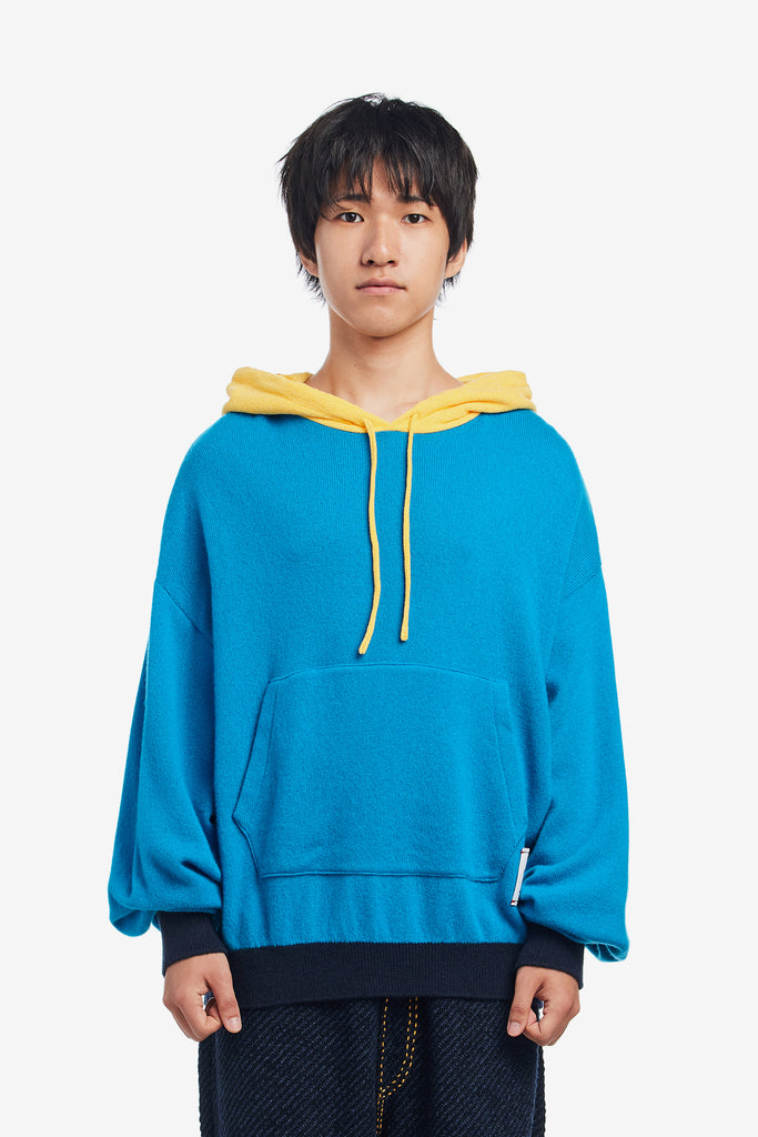 COLOR BLOCKED CASHMERE HOODIE - WORKSOUT WORLDWIDE