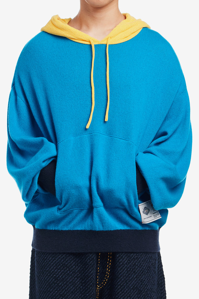 COLOR BLOCKED CASHMERE HOODIE - WORKSOUT WORLDWIDE