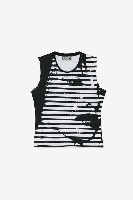 STRIPE WOMAN SLEEVELESS TOP