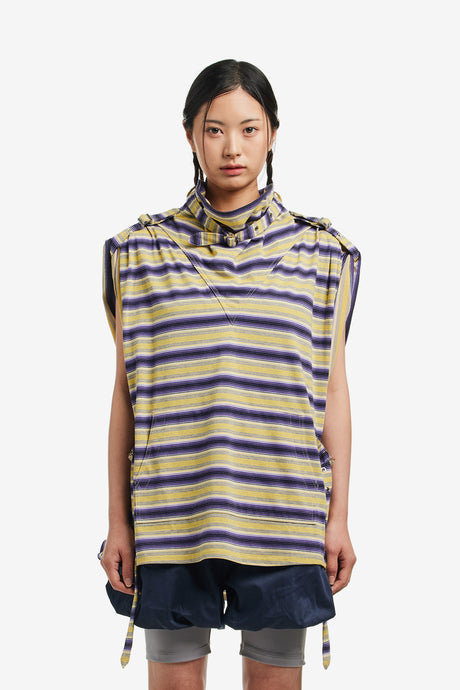 HIGH NECK JERSEY SLEEVELESS TOP