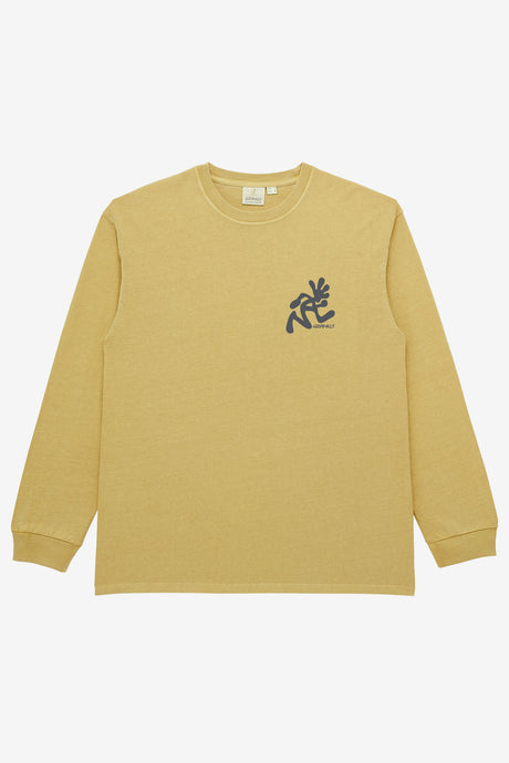 RUNNING MAN L/S TEE PIGMENT DYED