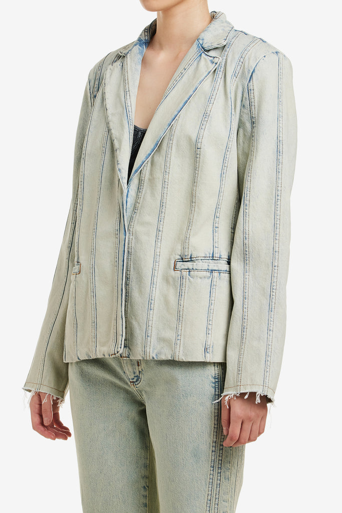 PANEL DENIM COAT - WORKSOUT WORLDWIDE