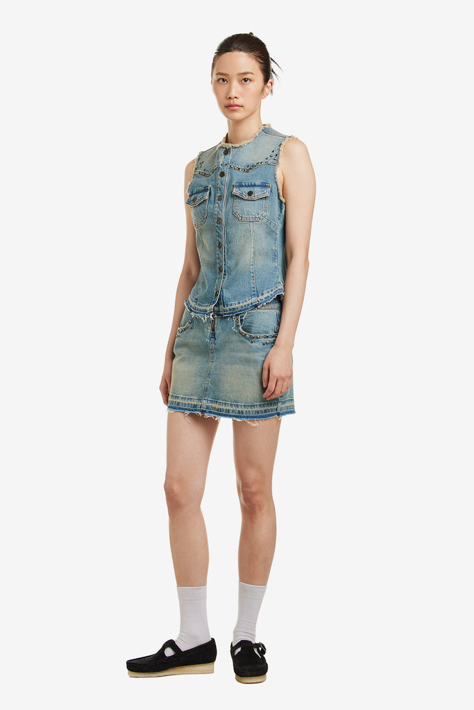 WESTERN DENIM VEST - WORKSOUT WORLDWIDE