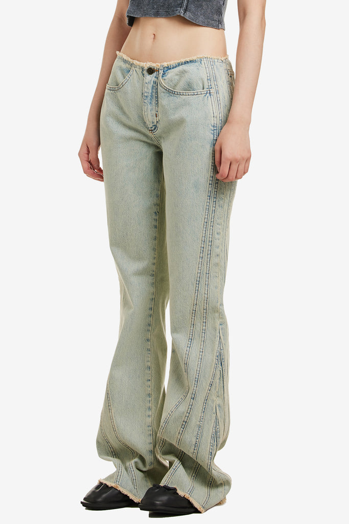 PANEL DENIM FLARE PANT - WORKSOUT WORLDWIDE