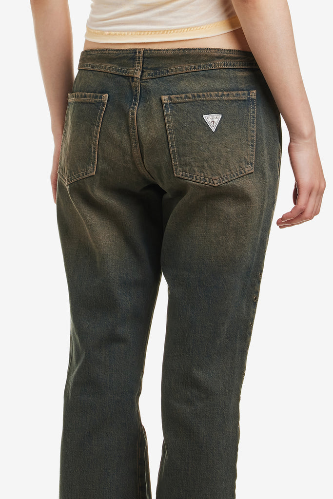 EYELET LOWRISE DENIM PANT - WORKSOUT WORLDWIDE