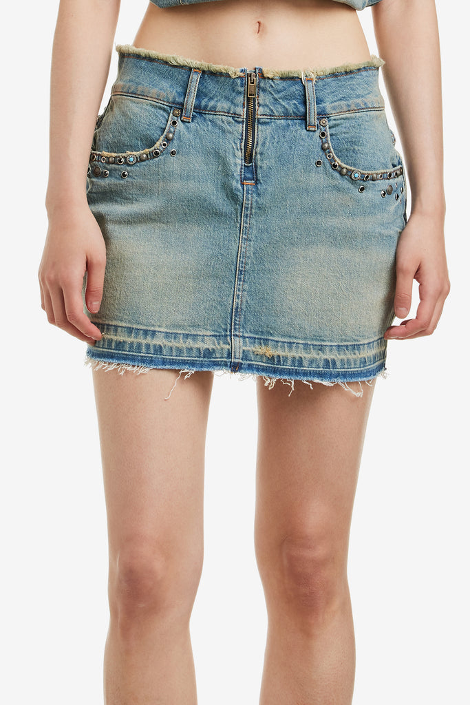 WESTERN DENIM SKIRT - WORKSOUT WORLDWIDE