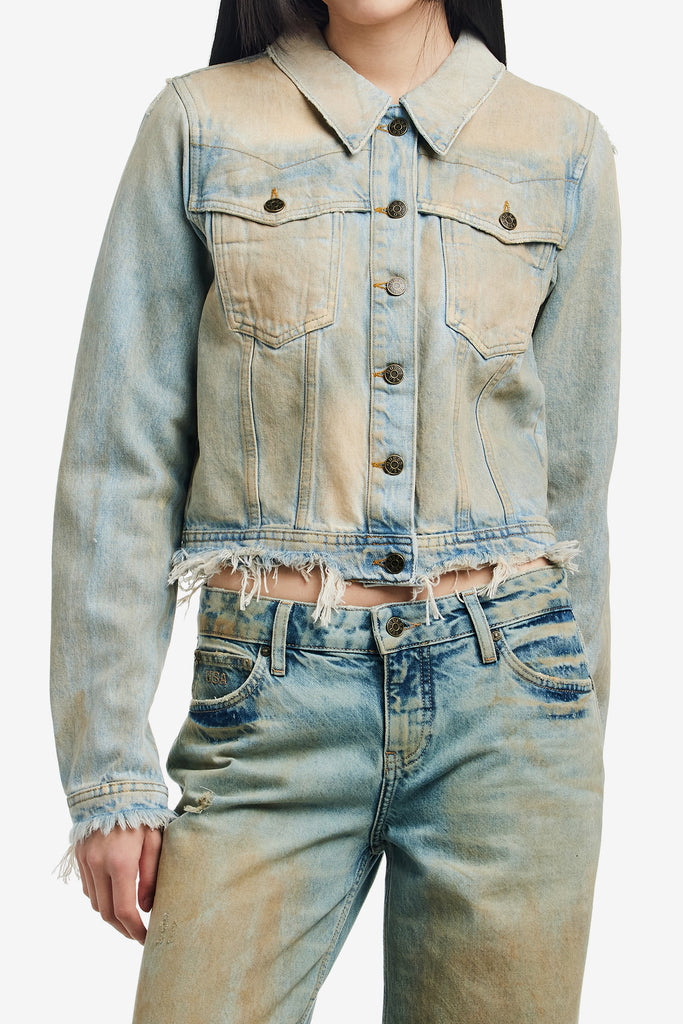 DENIM TRUCKER JACKET - WORKSOUT WORLDWIDE