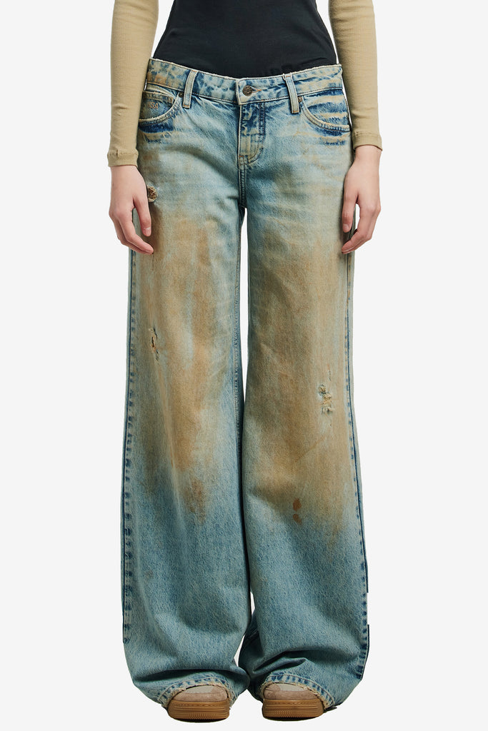 WIDE LEG DENIM PANT - WORKSOUT WORLDWIDE