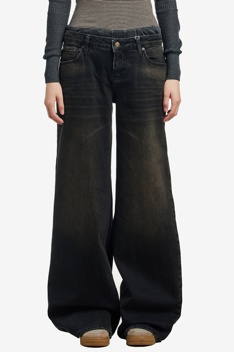 WIDE LEG DENIM PANT