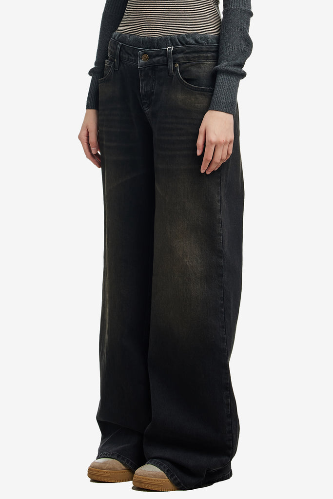 WIDE LEG DENIM PANT - WORKSOUT WORLDWIDE