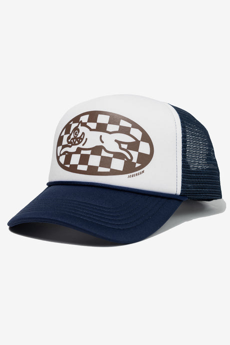 CHECKER RUNNING DOG TRUCKER CAP