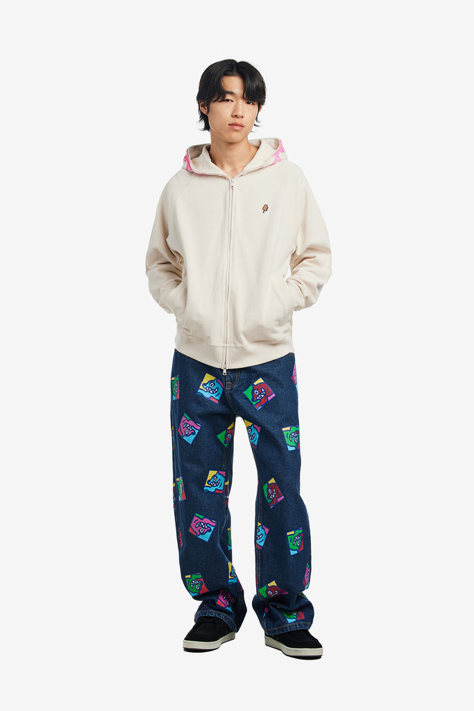 RUNNING DOG TILE DENIM PANTS - WORKSOUT WORLDWIDE