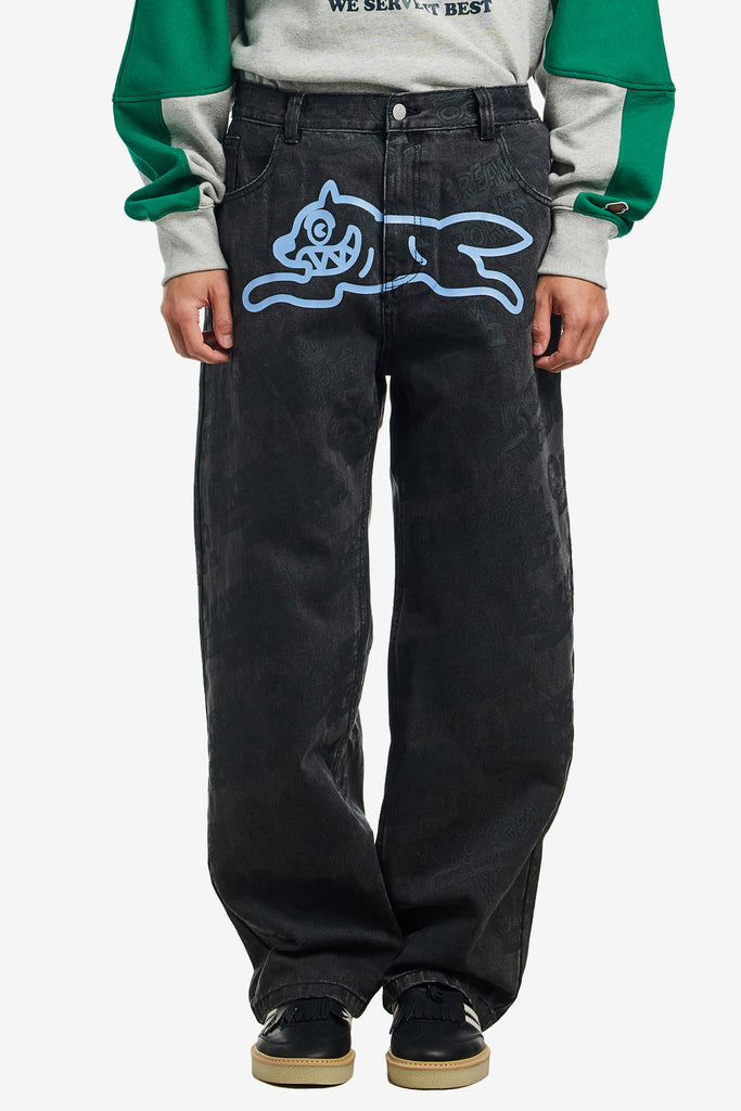 EVERY FLAVOUR DOUBLE SCOOP DENIM PANTS - WORKSOUT WORLDWIDE