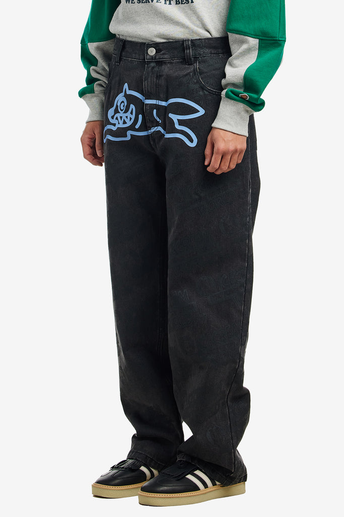 EVERY FLAVOUR DOUBLE SCOOP DENIM PANTS - WORKSOUT WORLDWIDE