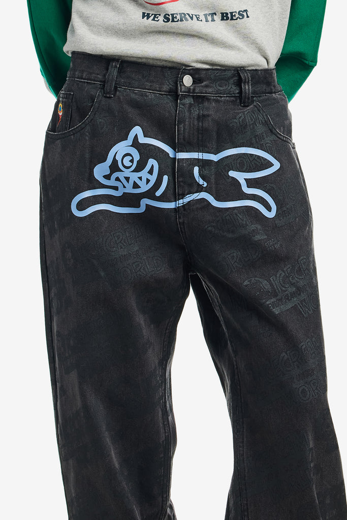 EVERY FLAVOUR DOUBLE SCOOP DENIM PANTS - WORKSOUT WORLDWIDE