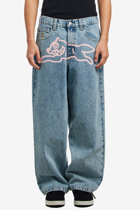 RUNNING DOG TRIPLE SCOOP DENIM PANTS