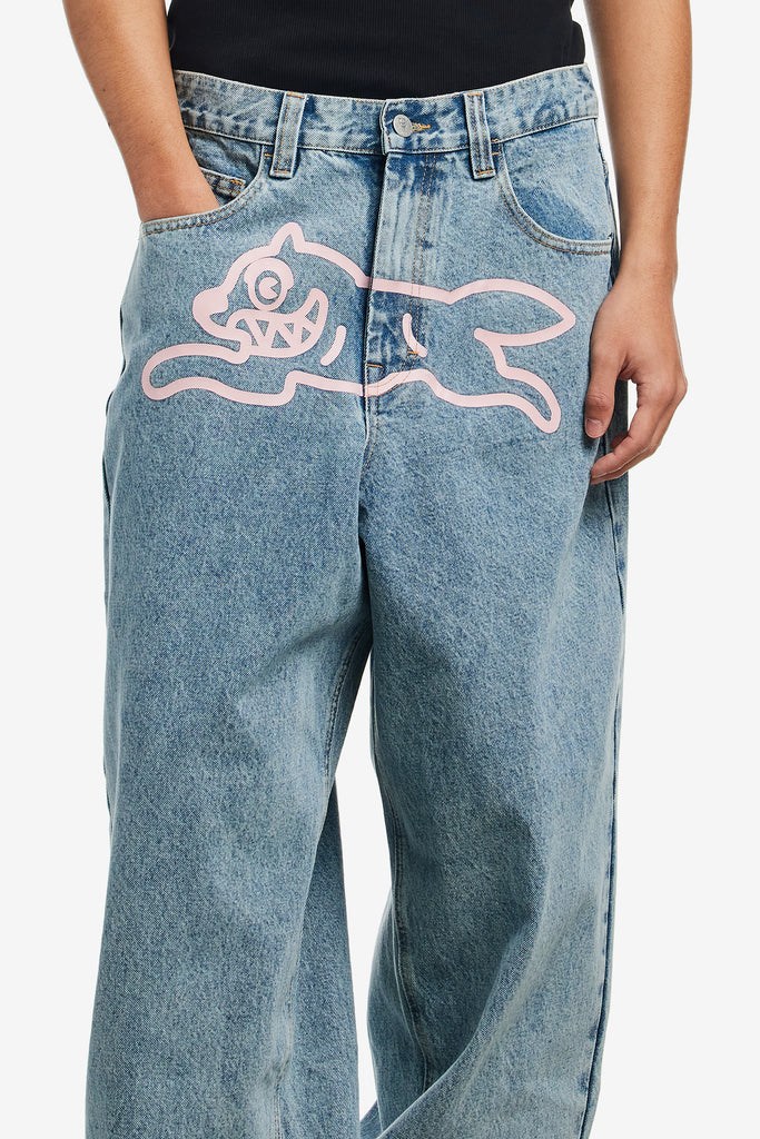 RUNNING DOG TRIPLE SCOOP DENIM PANTS - WORKSOUT WORLDWIDE