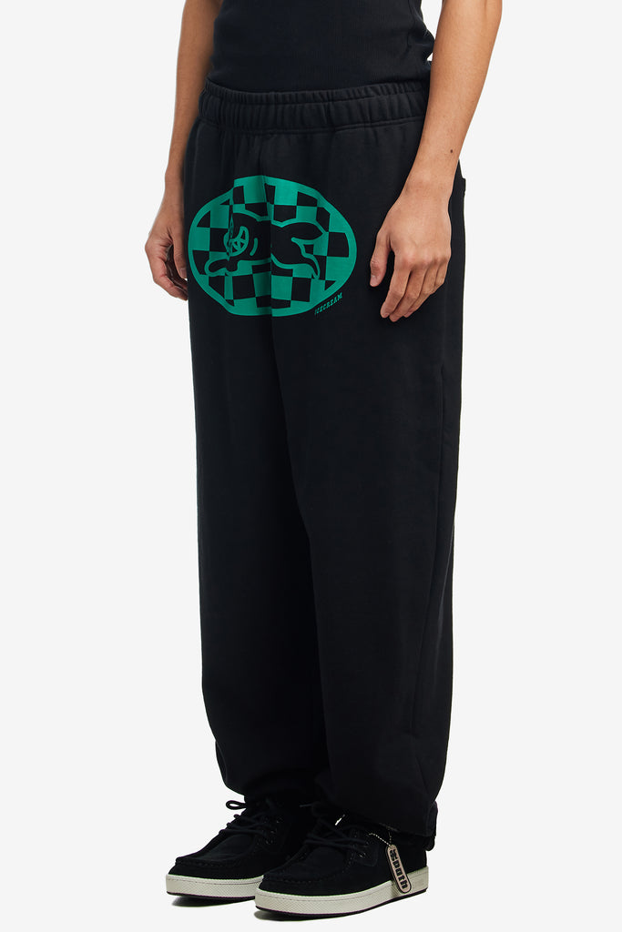 CHECKER RUNNING DOG SWEATPANTS - WORKSOUT WORLDWIDE