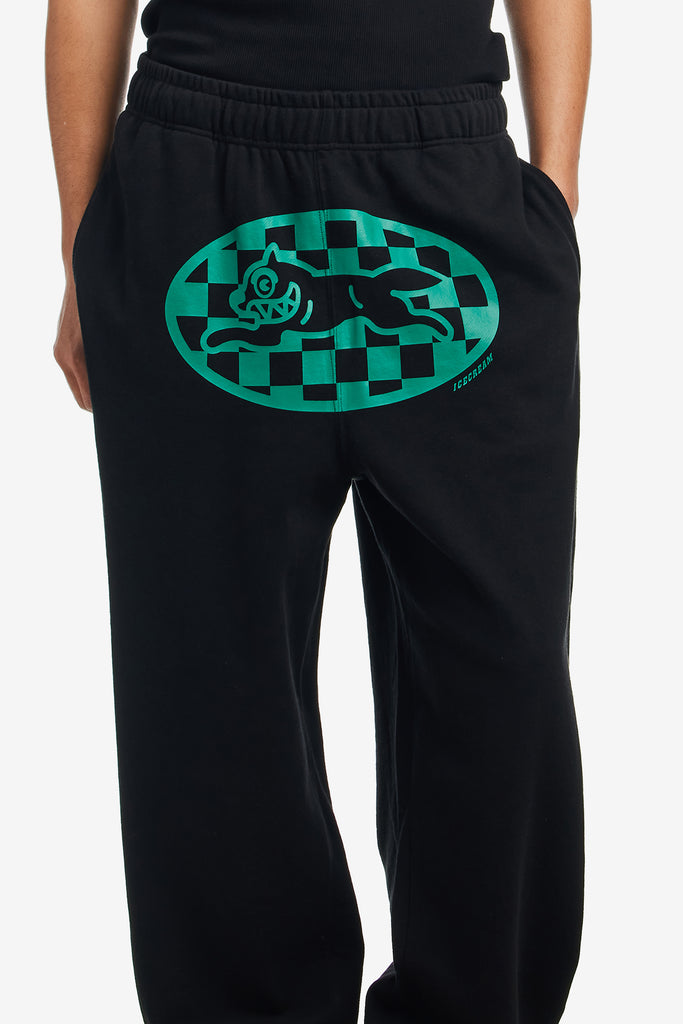 CHECKER RUNNING DOG SWEATPANTS - WORKSOUT WORLDWIDE