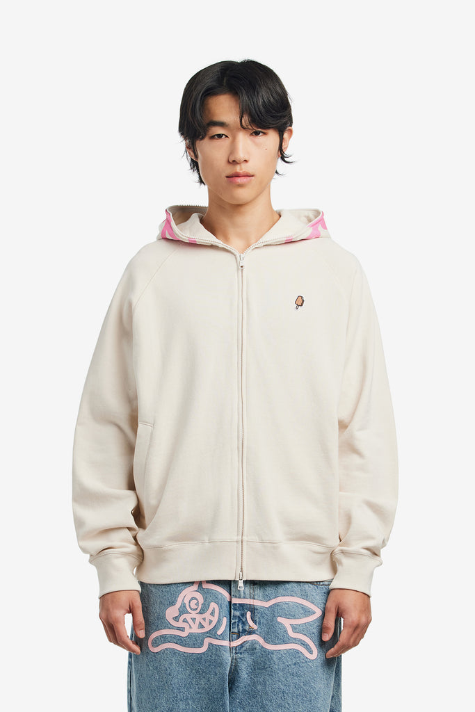 GRADIENT SMILEY ZIP THROUGH HOOD - WORKSOUT WORLDWIDE