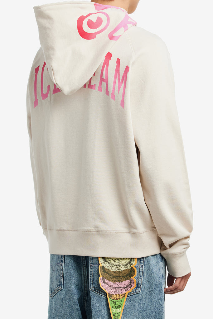 GRADIENT SMILEY ZIP THROUGH HOOD - WORKSOUT WORLDWIDE