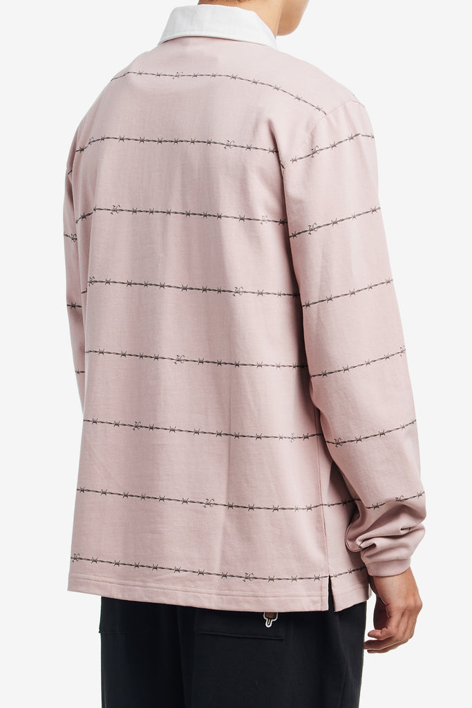 BARBED WIRE RUGBY SHIRT - WORKSOUT WORLDWIDE