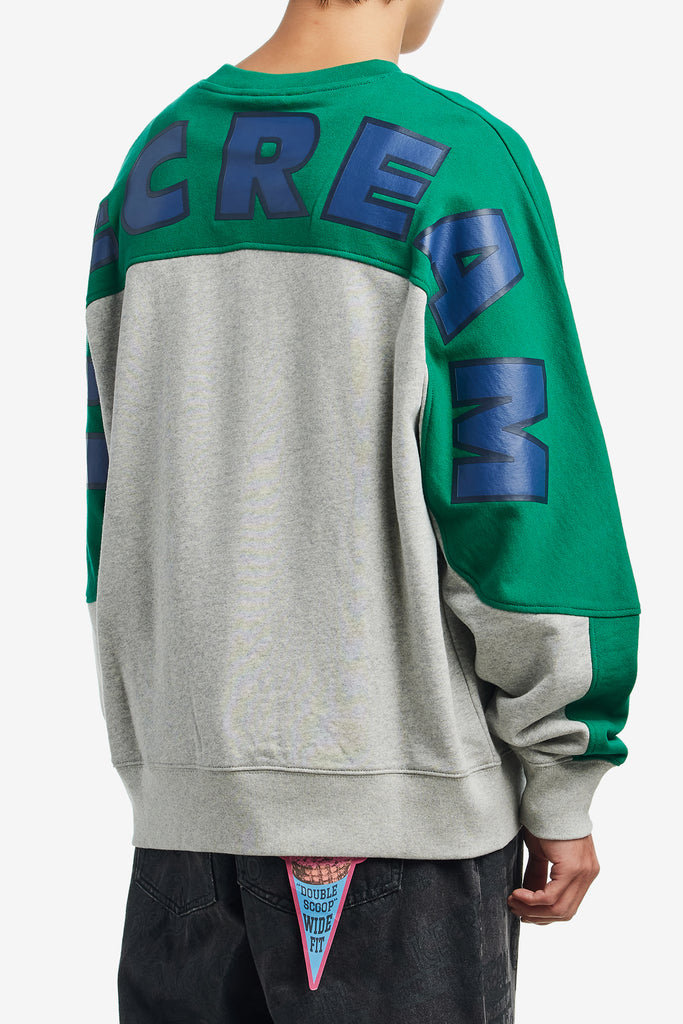 CONVENIENCE STORE PANELLED CREWNECK - WORKSOUT WORLDWIDE