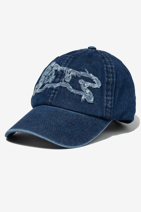 DISTRESSED RUNNING DOG DAD CAP
