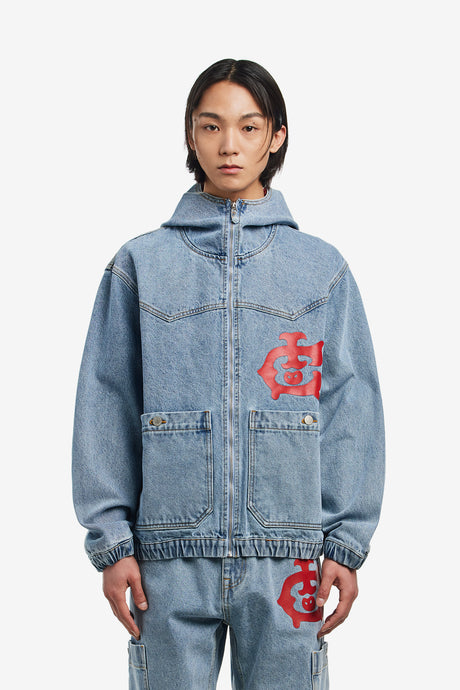 WESTERN HOODED DENIM JACKET