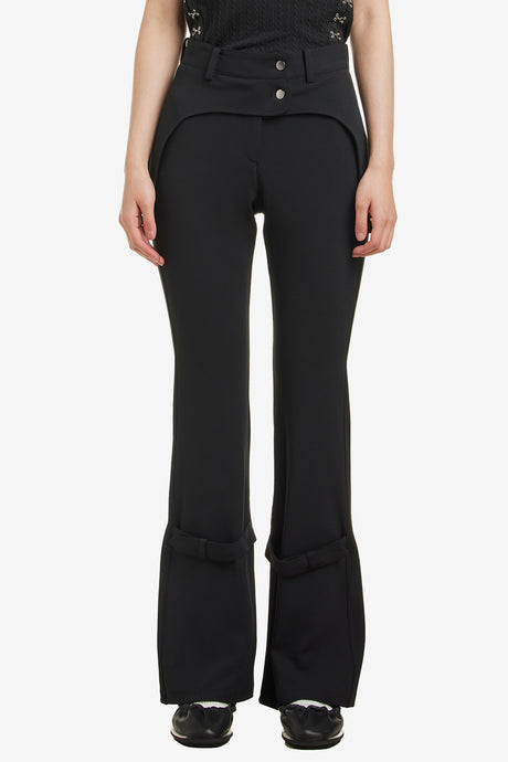 HARNESS BOOTS-CUT SNAP FASTENING TROUSERS