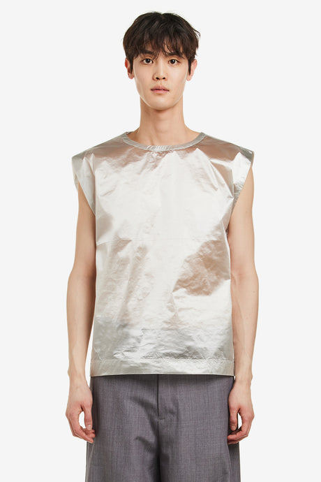 SILVER SQUARE TANK TOP