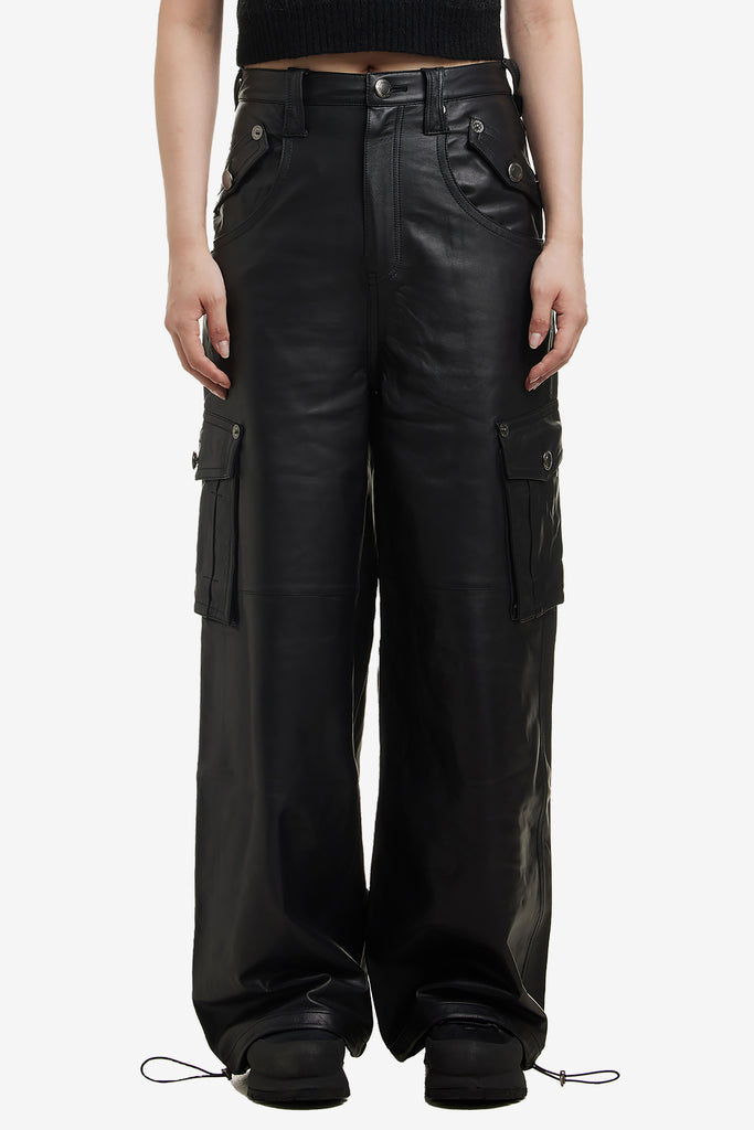 LEATHER CARGO PANTS - WORKSOUT WORLDWIDE