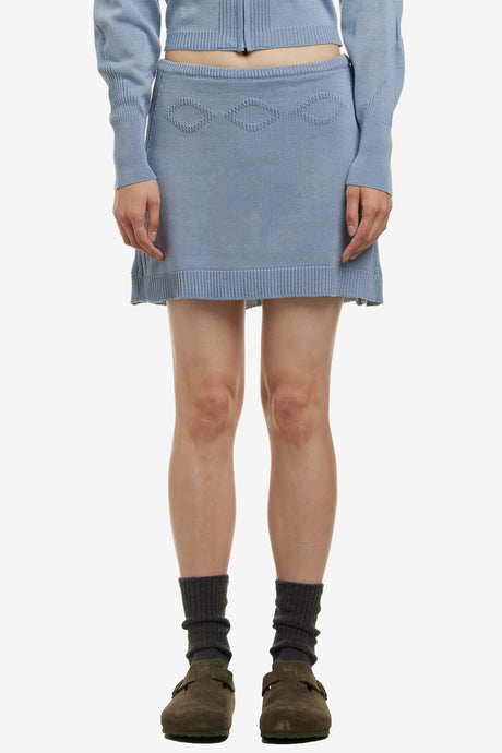 RHOMBUS KNIT SKIRT