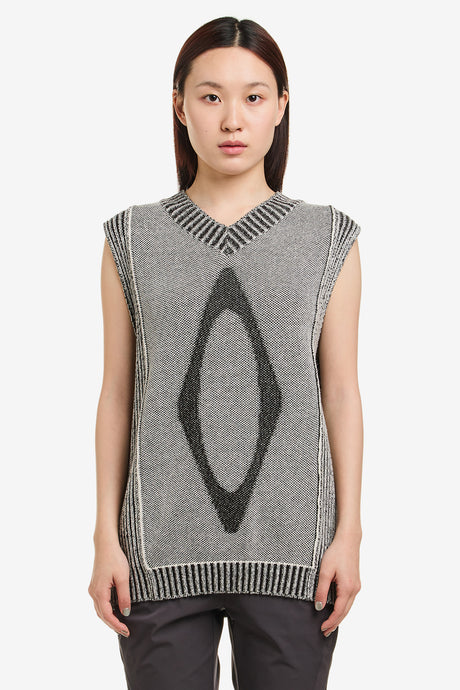 RHOMBUS KNIT VEST