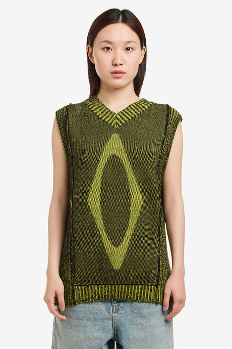 RHOMBUS KNIT VEST