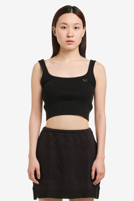 RHOMBUS KNIT CROP TOP