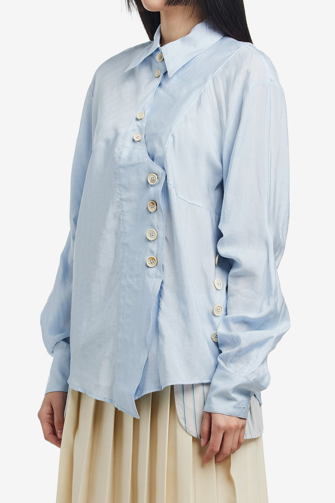 CURVED PLACKET SHIRT - WORKSOUT WORLDWIDE