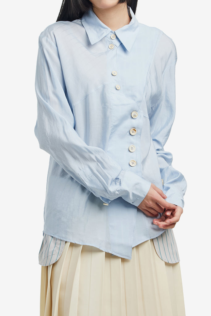 CURVED PLACKET SHIRT - WORKSOUT WORLDWIDE