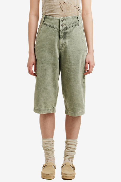 WASHED BERMUDA PANTS