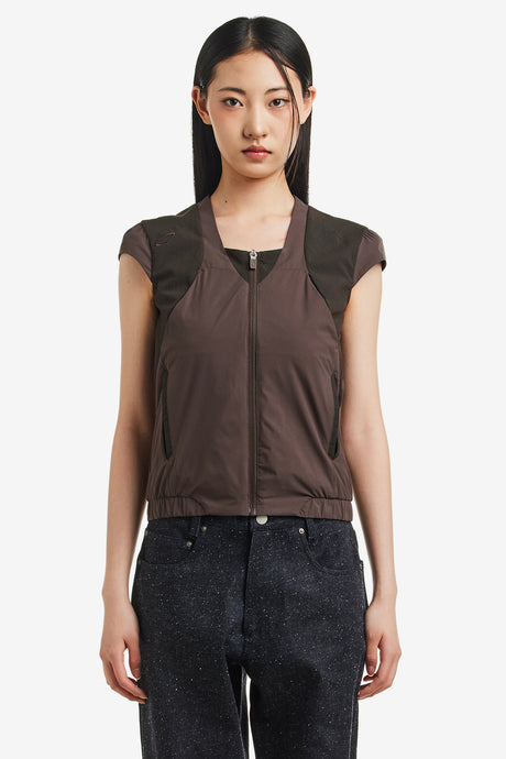 COLOR BLOCKED TRACK ZIP-UP