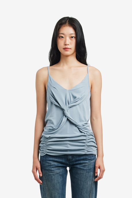 TWIST DRAPED SLEEVELESS