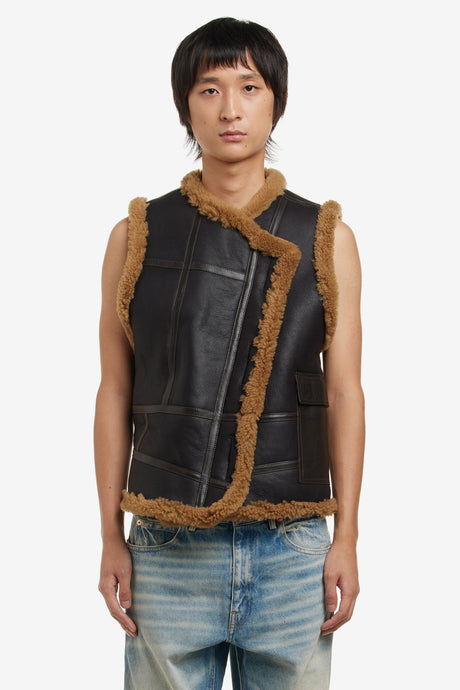 SHEARLING WRAP CARGO TOP