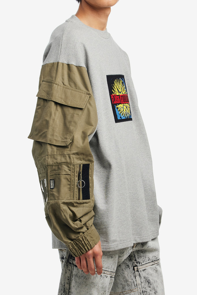 OVERSIZED UTILITY SLEEVE SHIRT - WORKSOUT WORLDWIDE