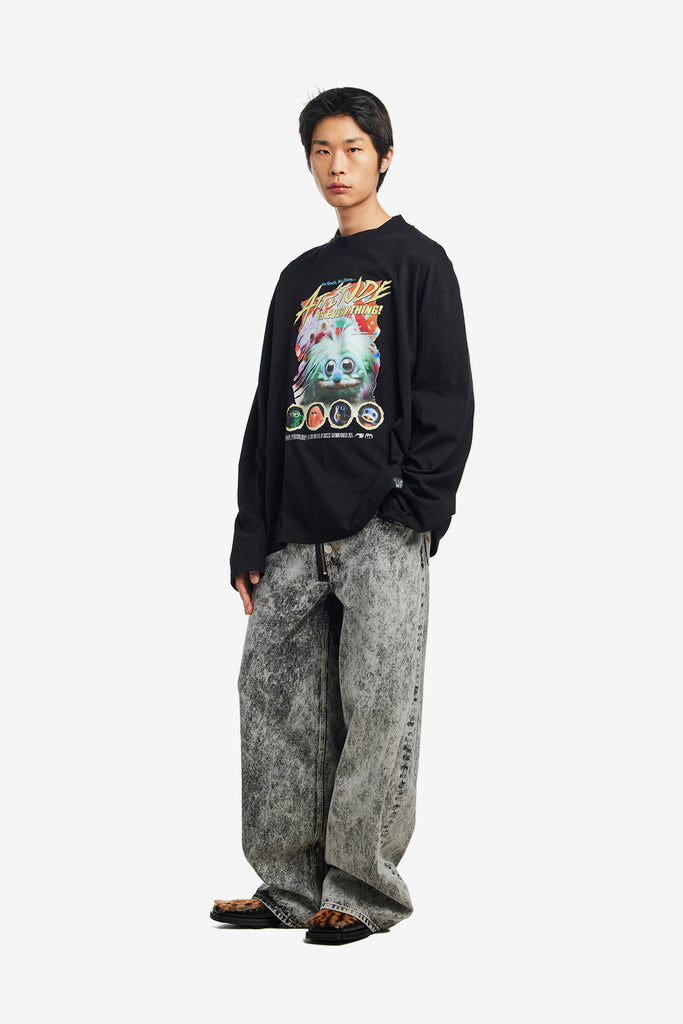 FUNNEL NECK L/S T-SHIRT - WORKSOUT WORLDWIDE