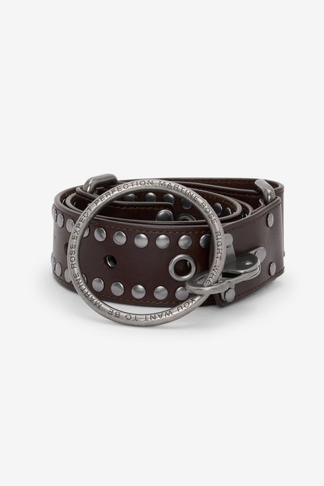 STUDDED O RING BELT - WIDE