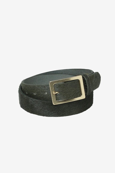HAIR-ON LEATHER BELT